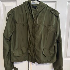 F21 Olive Military style Jacket size medium